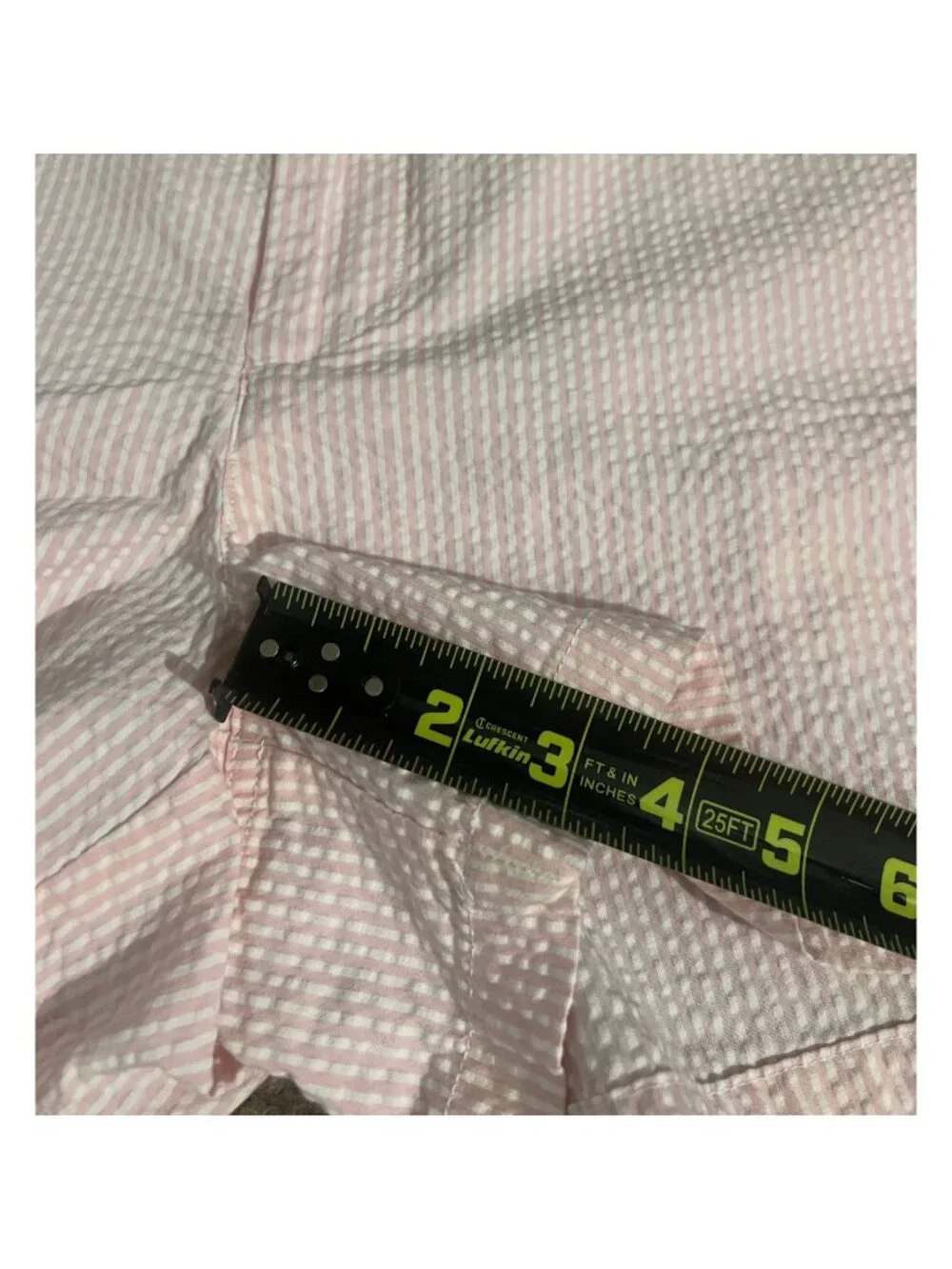 Polo Ralph Lauren Pink Seersucker Shorts Women's 14 Preppy Resort‎ Summer Stripe